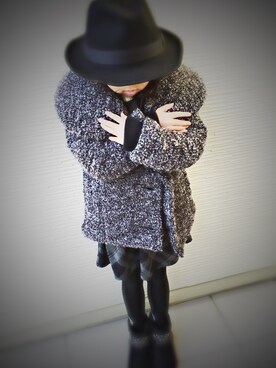 「AZUL by moussy（アズールバイマウジー）のアイテム（ダウンジャケット/コート）」を使った、yuappyさん（キッズ・110cm）の冬コーディネート