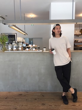 「Saturdays NYC（サタデーズ ニューヨークシティ ）のアイテム（キャップ）」を使った、masachikaさん（メンズ・180cm）の秋コーディネート