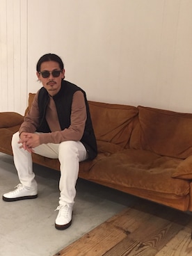「Saturdays NYC（サタデーズ ニューヨークシティ ）のアイテム（スウェット）」を使った、masachikaさん（メンズ・180cm）の秋コーディネート