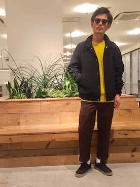 「Saturdays NYC（サタデーズ ニューヨークシティ ）のアイテム（ブルゾン）」を使った、masachikaさん（メンズ・180cm）の冬コーディネート