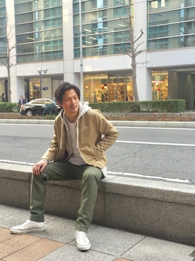 「Saturdays NYC（サタデーズ ニューヨークシティ ）のアイテム（ブルゾン）」を使った、masachikaさん（メンズ・180cm）の春コーディネート