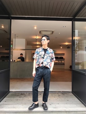 「Saturdays NYC（サタデーズ ニューヨークシティ ）のアイテム（スラックス）」を使った、masachikaさん（メンズ・180cm）の春コーディネート