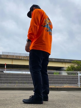 「ハデ色」｜比嘉光さん（メンズ・172cm）の春コーディネート