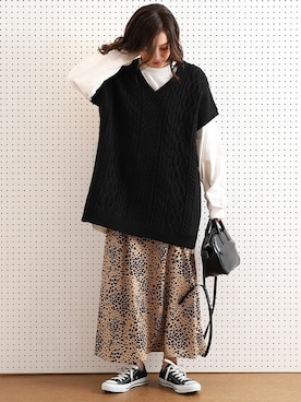 MATSUURAさん（レディース・162cm）の秋コーディネート