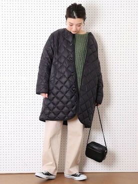 「キルティングコート」｜MATSUURAさん（レディース・162cm）の冬コーディネート