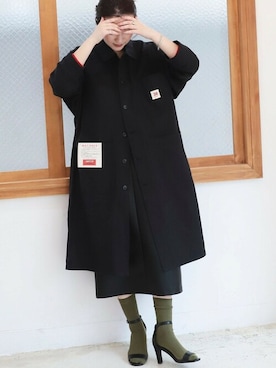 「ショップコート」｜「アイテム（その他アウター）」を使った、MATSUURAさん（レディース・162cm）の秋コーディネート