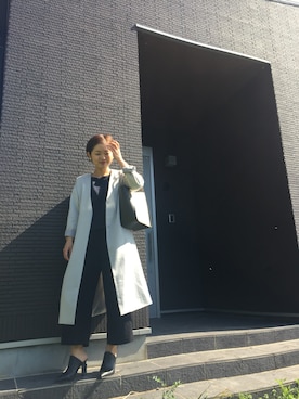 「ZARA（ザラ）のアイテム（トートバッグ、ホワイト系）」を使った、RIONさん（レディース・157cm）の春コーディネート