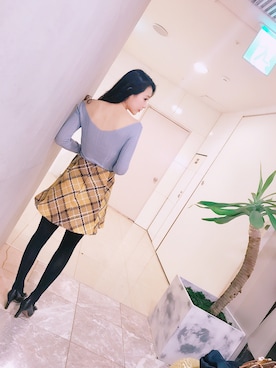 황자현さん（レディース・162cm）の冬コーディネート