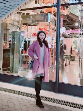 황자현さん（レディース・162cm）の冬コーディネート