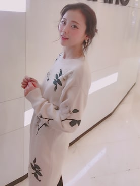 황자현さん(レディース・162cm)の冬コーディネート