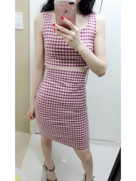 황자현さん(レディース・162cm)の春コーディネート