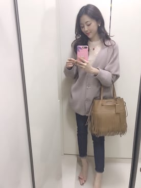 황자현さん(レディース・162cm)の春コーディネート