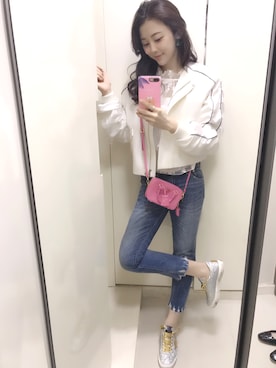 황자현さん(レディース・162cm)の春コーディネート