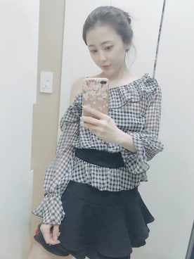 황자현さん（レディース・162cm）の春コーディネート