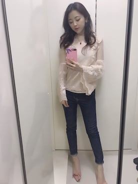 황자현さん（レディース・162cm）の春コーディネート