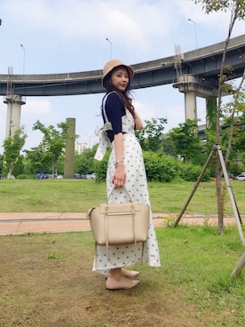 황자현さん(レディース・162cm)の春コーディネート