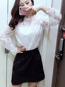 황자현さん（レディース・162cm）の春コーディネート