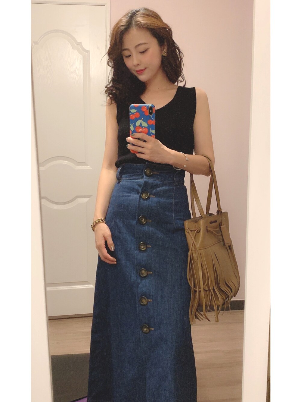 MIU MIU ミュウミュウ　ディズニーミッキー　デニムスカート Miu Miu デニム ミニスカート | ブルー | FARFETCH JP