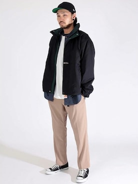 「RUSSELL（ラッセル）のアイテム」を使った、KAZUさんさん（メンズ・179cm）の春コーディネート