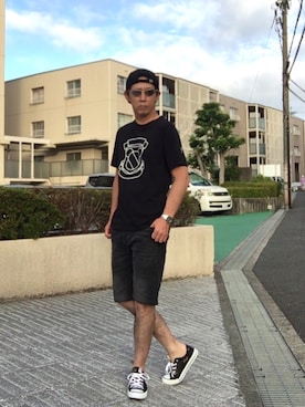 「SABLE CLUTCH（セーブルクラッチ）のアイテム（帽子）」を使った、SeiJさん（メンズ・173cm）の夏コーディネート