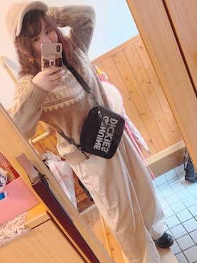 「Maison de FLEUR（メゾンドフルール）のアイテム（財布/小物）」を使った、mikanさん（レディース・156cm）の秋コーディネート