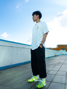 「CLOT（クロット）のアイテム」を使った、HermanWongさん（メンズ・174cm）の春コーディネート