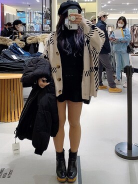 「ATTRANGS（アットランス）のアイテム」を使った、miyu1752さん（レディース・153cm）の冬コーディネート