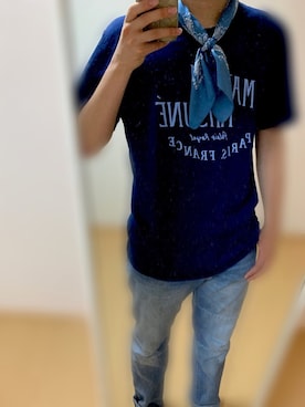 「UNUSED（アンユーズド）のアイテム（財布/小物）」を使った、うっしぃーさん（メンズ・175cm）の夏コーディネート