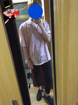 「JEANS MATE（ジーンズメイト）のアイテム（スラックス）」を使った、ぴっぴっさん（メンズ・176cm）の春コーディネート