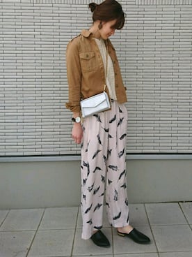 「NICE CLAUP（ナイスクラップ）のアイテム（アクセサリー）」を使った、みーほさん（レディース・162cm）の春コーディネート