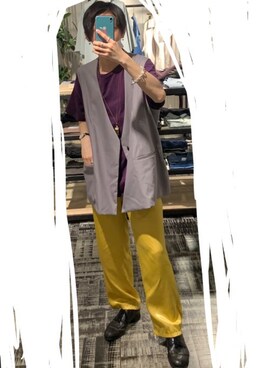 「色遊び」｜インダスさん（メンズ・167cm）の夏コーディネート