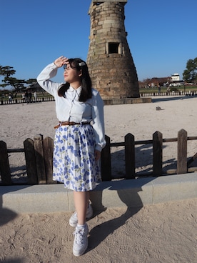 「polo shirts」｜rai さん（レディース・149cm）の冬コーディネート