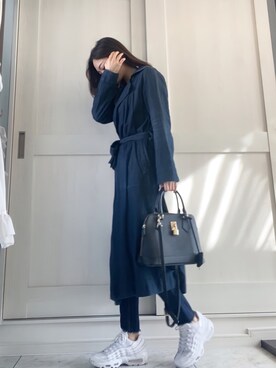 「春めきシューズ」｜「アイテム（トレンチコート）」を使った、ＬＩＰＩ  さん（レディース・165cm）の春コーディネート