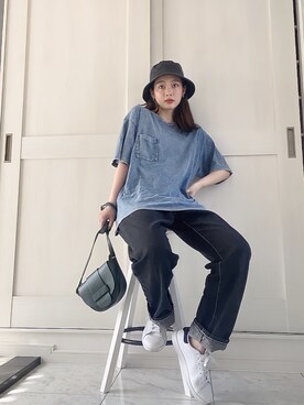 「AMAIL（アマイル）のアイテム（帽子）」を使った、ＬＩＰＩ  さん（レディース・165cm）の春コーディネート