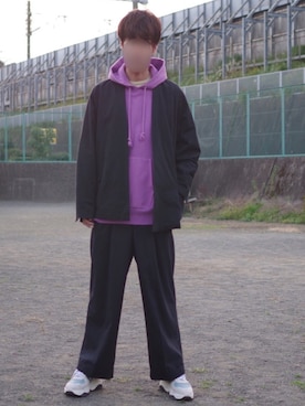 「ESSAY（エッセイ）のアイテム（ジャケット/アウター）」を使った、ききさん（メンズ・170cm）の秋コーディネート