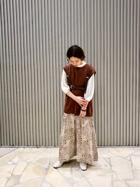 「チョコ色に染まれ」｜「アイテム（その他シューズ）」を使った、shihoさん（レディース・156cm）の冬コーディネート