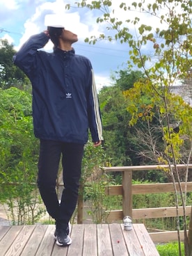 「90s」｜「アイテム（ナイロンジャケット）」を使った、ambi_さん（メンズ・177cm）の秋コーディネート