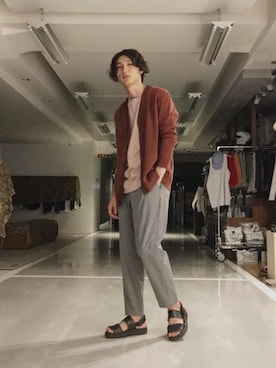 「UNITED TOKYO（ユナイテッドトウキョウ）のアイテム（サンダル）」を使った、unitedtokyo__ikeさん（メンズ・177cm）の夏コーディネート