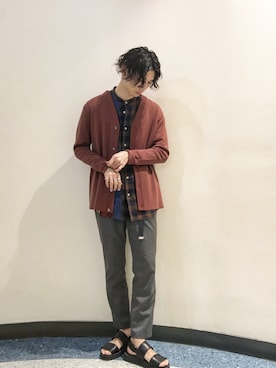 「UNITED TOKYO（ユナイテッドトウキョウ）のアイテム（サンダル）」を使った、unitedtokyo__ikeさん（メンズ・177cm）の夏コーディネート
