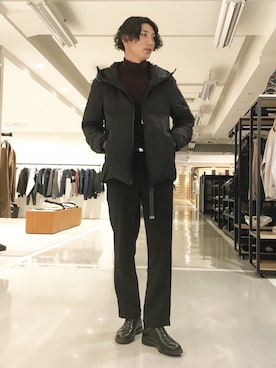 「UNITED TOKYO（ユナイテッドトウキョウ）のアイテム（ダウンジャケット/コート）」を使った、unitedtokyo__ikeさん（メンズ・177cm）の秋コーディネート