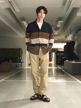 「UNITED TOKYO（ユナイテッドトウキョウ）のアイテム（サンダル）」を使った、unitedtokyo__ikeさん（メンズ・177cm）の春コーディネート
