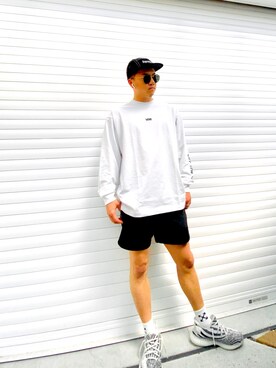 「Ray-Ban（レイバン）のRay-Ban レイバン　ROUND DOUBLE BRIDGE　ラウンドダブルブリッジ　RB3647N-001　ゴールド／グリーンクラシック　G-15　サングラス　国内正規品（サングラス）」を使った、YuuTa@おしゃればんちょー👑さん（メンズ・170cm）の春コーディネート