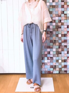 「DAISY MERRY（デイジーメリー）のアイテム」を使った、yu٭riさん（レディース・155cm）の夏コーディネート