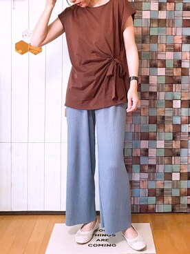 「DAISY MERRY（デイジーメリー）のアイテム」を使った、yu٭riさん（レディース・155cm）の夏コーディネート