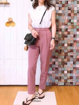 「アベイル」｜「アイテム（ビーチサンダル）」を使った、yu٭riさん（レディース・155cm）の夏コーディネート