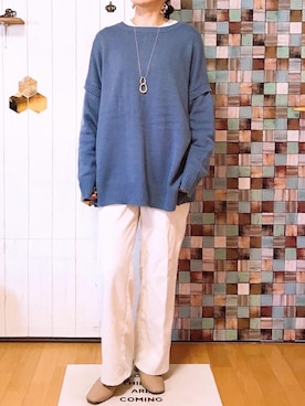 「4WAYニット」｜yu٭riさん（レディース・155cm）の冬コーディネート