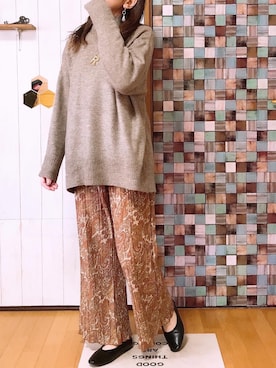 「ペイズリー柄パンツ」｜yu٭riさん（レディース・155cm）の春コーディネート