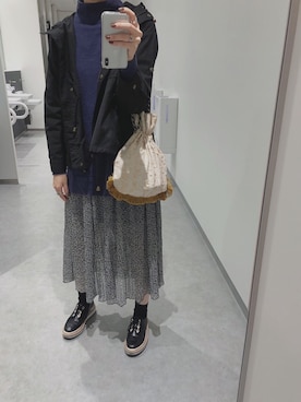 「axes femme（アクシーズファム）のアイテム（マウンテンパーカー）」を使った、かなだすさん（レディース・161cm）の秋コーディネート