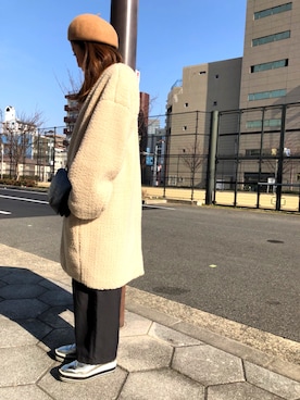 「SHEL’TTER（シェルター）のアイテム（ジャケット/アウター）」を使った、Eriicaさん（レディース・158cm）の冬コーディネート
