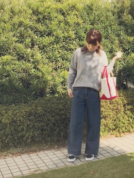 「Another Edition（アナザーエディション）のアイテム（ピアス（両耳用））」を使った、.Kさん（レディース・156cm）の秋コーディネート